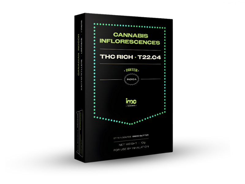 קנאביס רפואי תפרחת דיסטר - T22/C4 - Dister איי.אמ.סי לילה - אינדיקה