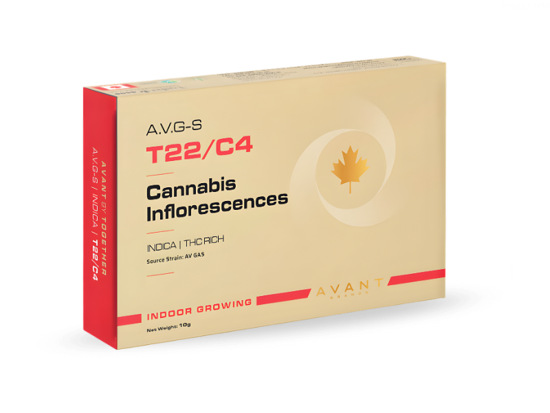 קנאביס רפואי תפרחת איי.וי.ג'י-אס - T22/C4 - A.V.G-S טוגדר פארמה לילה - אינדיקה