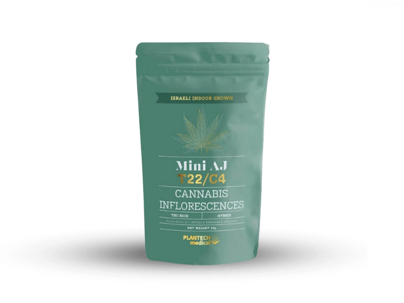 קנאביס רפואי תפרחת איי ג'יי מיני  - T22/C4 - AJ Mini פלאנטק מדיקל יום\לילה - היברידי