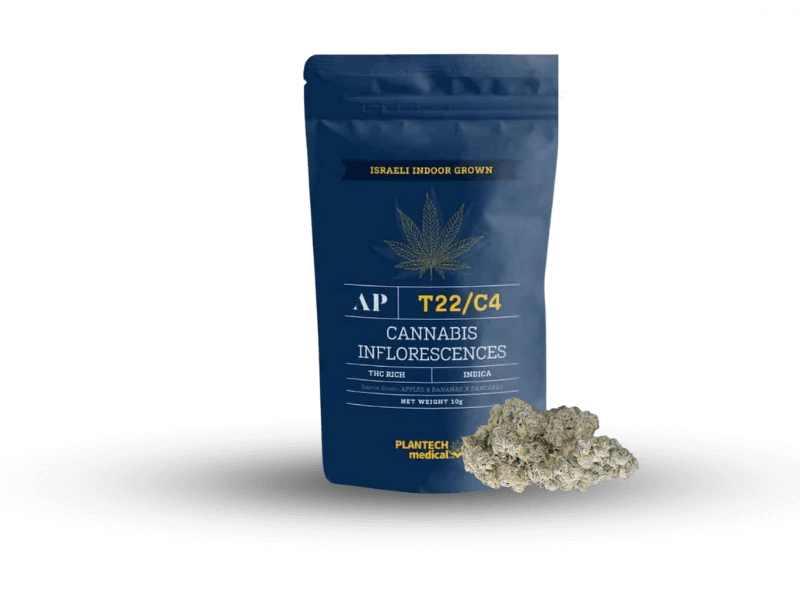 קנאביס רפואי תפרחת איי פי - T22/C4 - AP פלאנטק מדיקל לילה - אינדיקה