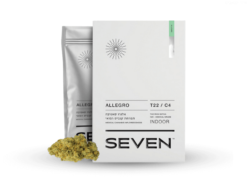 קנאביס רפואי תפרחת אלגרו - T22/C4 - Allegro מדוקאן יום - סאטיבה