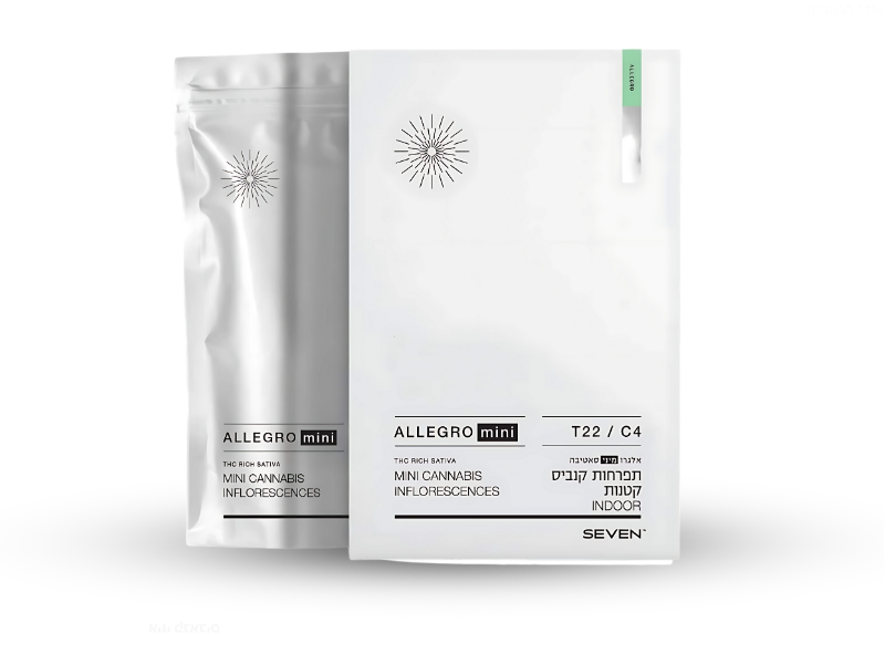 קנאביס רפואי תפרחת אלגרו מיני - T22/C4 - Allegro Mini מדוקאן יום - סאטיבה