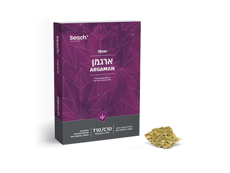 קנאביס רפואי תפרחת ארגמן - T10/C10 - Argaman שיח מדיקל יום\לילה - היברידי