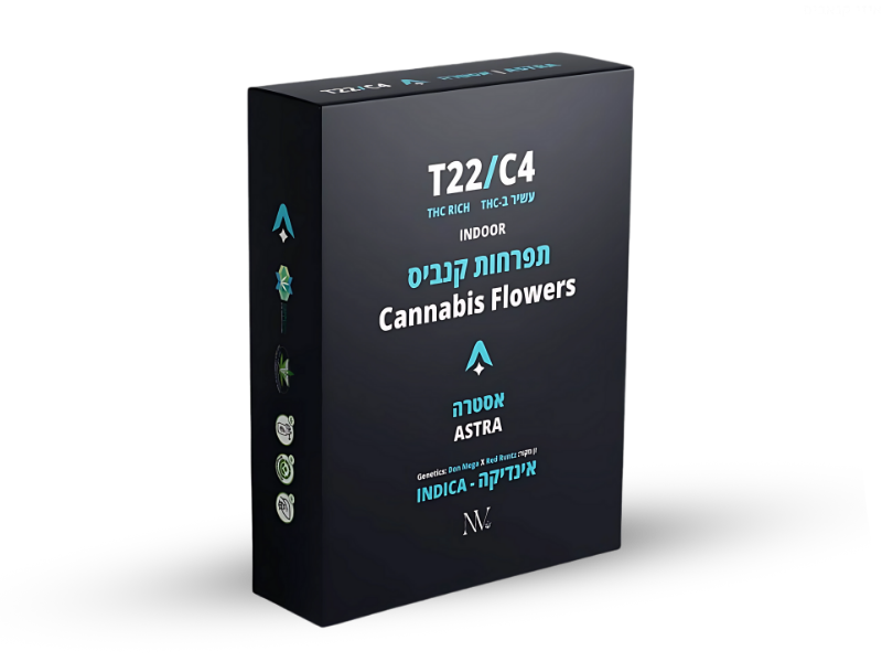 קנאביס רפואי תפרחת אסטרה - T22/C4 - Astra נובה קנאביס לילה - אינדיקה