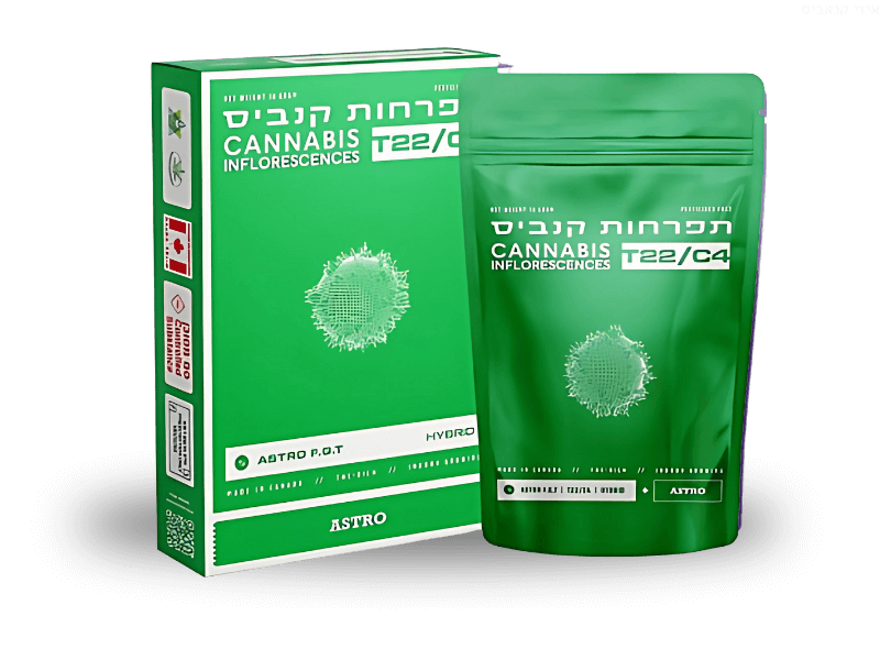 קנאביס רפואי תפרחת אסטרו אף.ג'י.טי - T22/C4 - Astro F.G.T טוגדר פארמה יום\לילה - היברידי