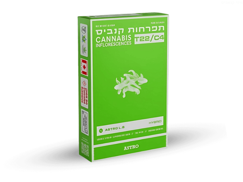 קנאביס רפואי תפרחת אסטרו אל בי - T22/C4 - Astro L.B טוגדר פארמה יום\לילה - היברידי