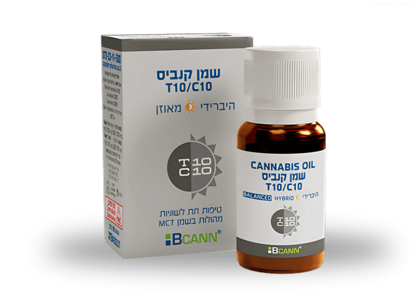 קנאביס רפואי שמן ביקאן היבריד - T10/C10 - Bcann בזלת פארמה יום\לילה - היברידי