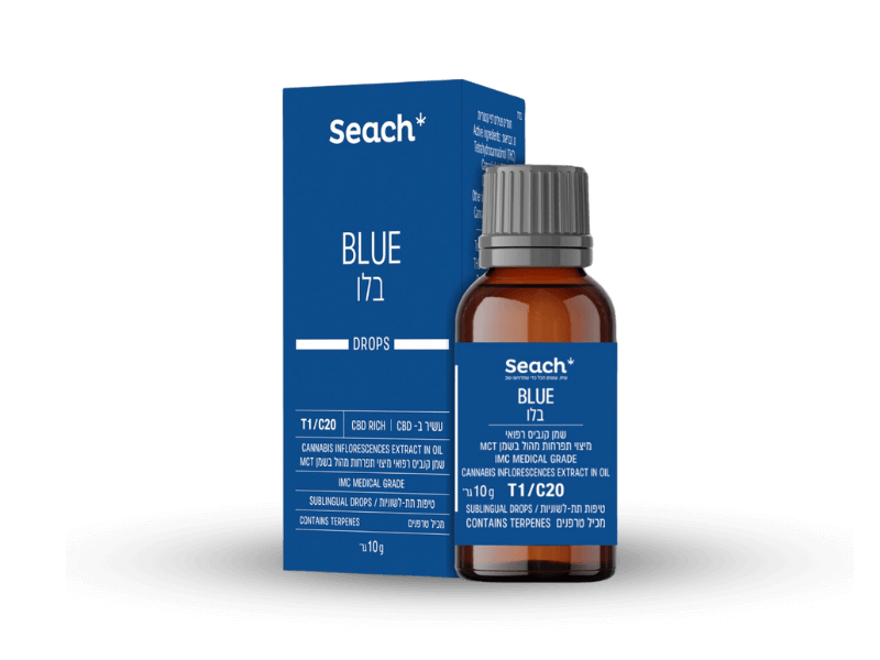 קנאביס רפואי שמן בלו - T1/C20 - Blue שיח מדיקל יום\לילה - היברידי
