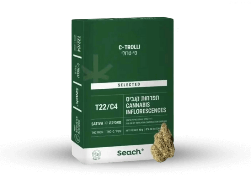 קנאביס רפואי תפרחת סי-טרולי - T22/C4 - C-Trolli שיח מדיקל יום - סאטיבה