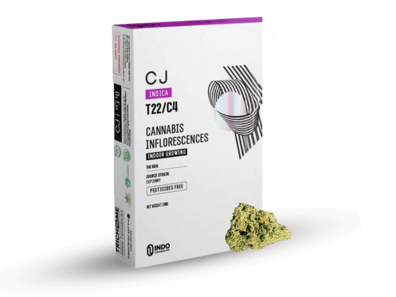 קנאביס רפואי תפרחת סי ג'יי (CJ) - T22/C4 - CJ טריכום לילה - אינדיקה