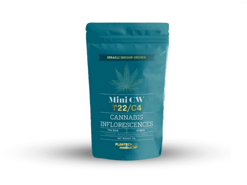 קנאביס רפואי תפרחת מיני סי דאבליו - T22/C4 - Mini CW פלאנטק מדיקל יום\לילה - היברידי