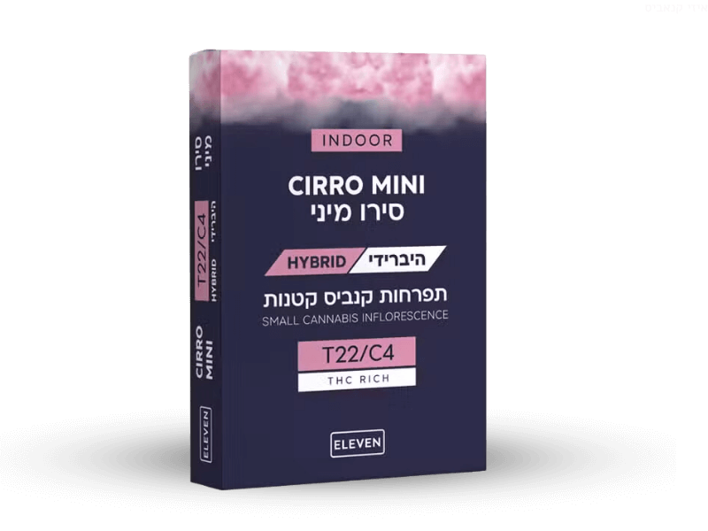 קנאביס רפואי תפרחת סירו מיני - T22/C4 - Cirro Mini גרינמד יום\לילה - היברידי