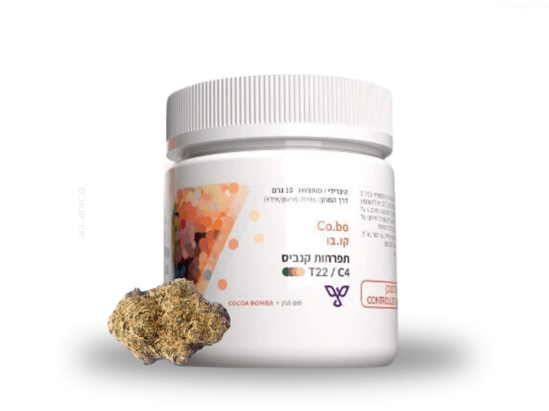 קנאביס רפואי תפרחת קו.בו - T22/C4 - Co.bo פיס נטורלס יום\לילה - היברידי
