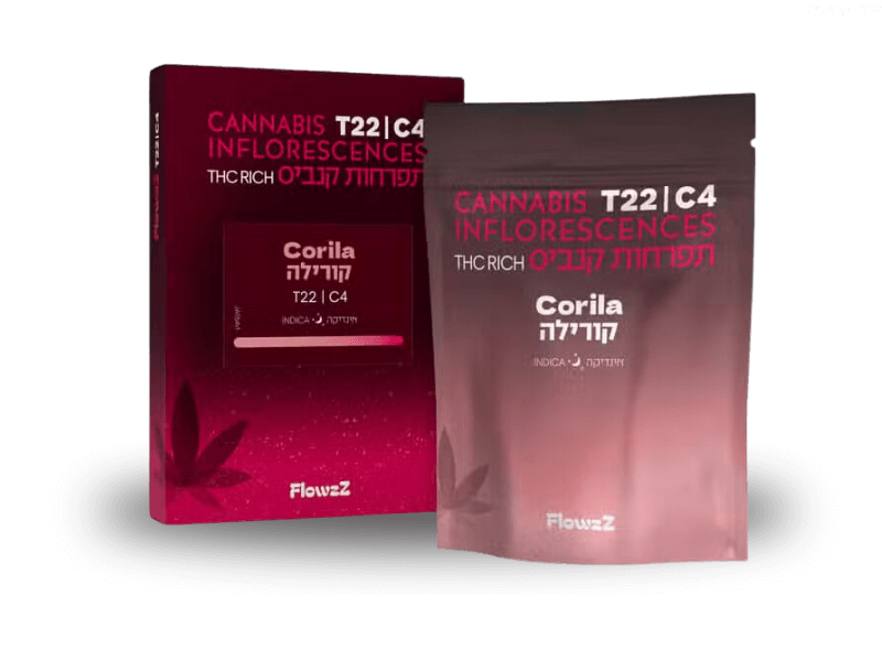 קנאביס רפואי תפרחת קורילה - T22/C4 - Corila בזלת פארמה לילה - אינדיקה