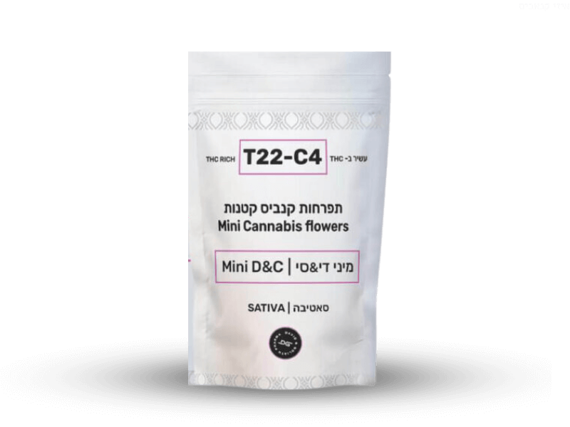 קנאביס רפואי תפרחת די&סי מיני - T22/C4 - D&C Mini דוד וגוליית יום - סאטיבה