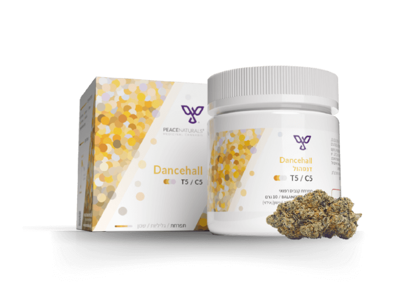 קנאביס רפואי תפרחת דנסהול - T5/C5 - Dancehall פיס נטורלס יום\לילה - היברידי