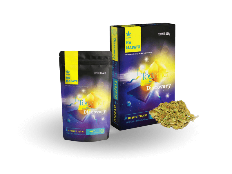 קנאביס רפואי תפרחת דיסקברי - T10/C10 - Discovery טוגדר פארמה יום\לילה - היברידי