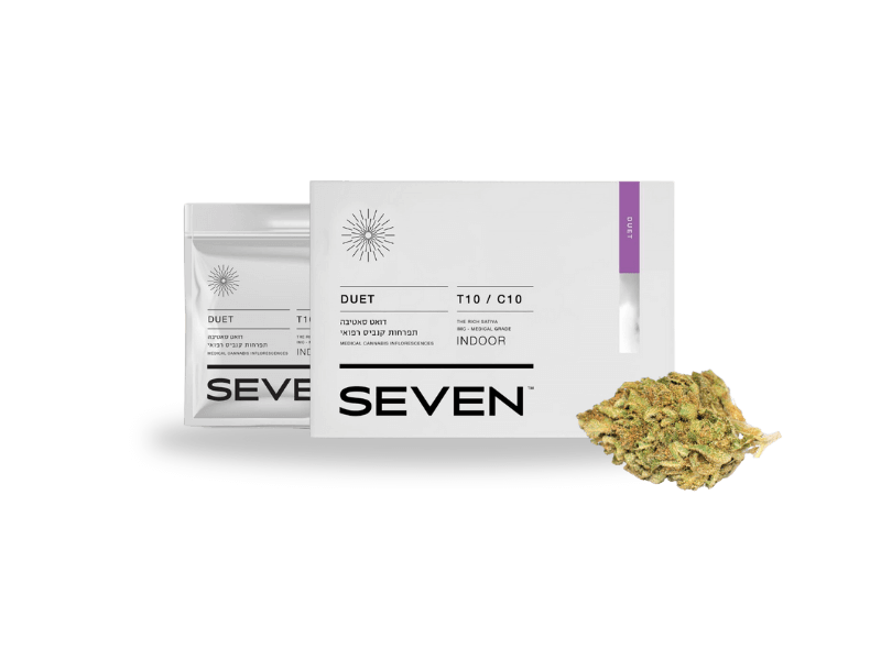 קנאביס רפואי תפרחת דואט - T10/C10 - Duet מדוקאן יום - סאטיבה