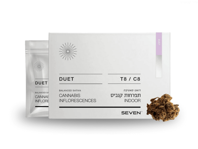 קנאביס רפואי תפרחת דואט - T8/C8 - Duet מדוקאן יום - סאטיבה