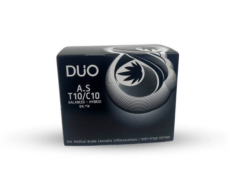 קנאביס רפואי תפרחת איי.אס - T10/C10 - Duo. A.S הרמוני יום\לילה - היברידי