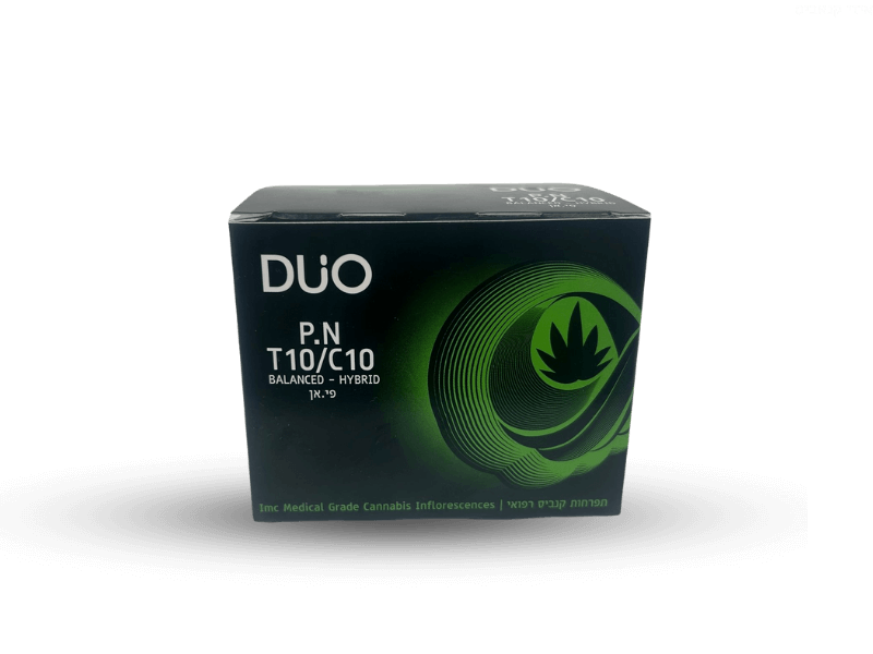 קנאביס רפואי תפרחת פי.אן - T10/C10 - Duo. P.N הרמוני יום\לילה - היברידי