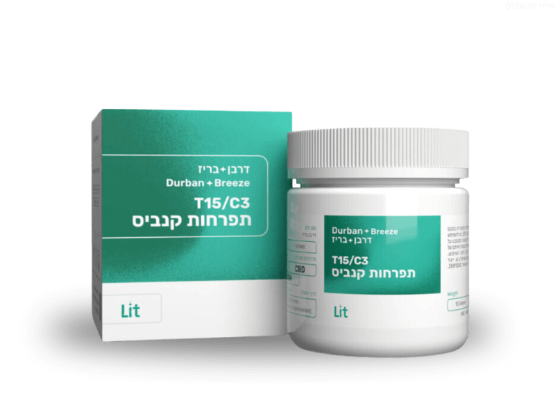 קנאביס רפואי תפרחת דרבן בריז - T15/C3 - Durban Breeze פיס נטורלס יום - סאטיבה