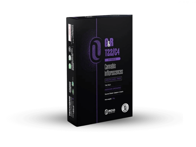 קנאביס רפואי תפרחת ג'י&אר - T22/C4 - G&R טריכום יום\לילה - היברידי