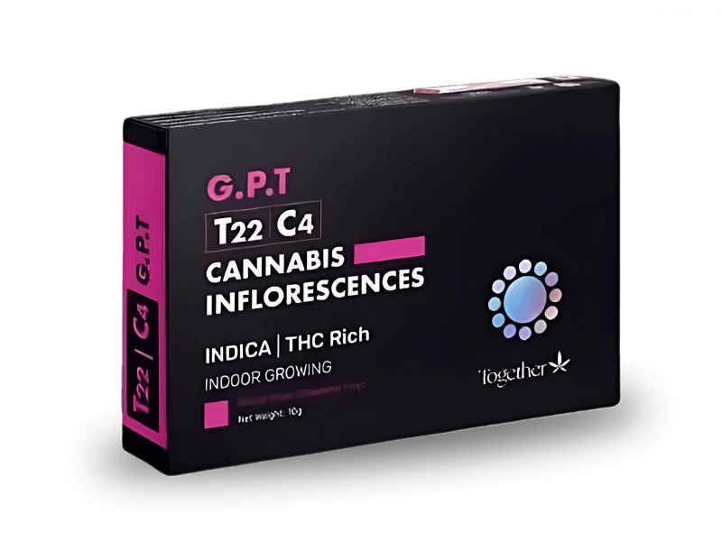 קנאביס רפואי תפרחת ג'י.פי.טי  - T22/C4 - G.P.T טוגדר פארמה לילה - אינדיקה