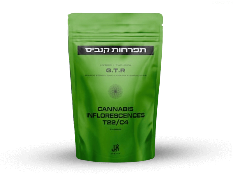 קנאביס רפואי תפרחת גי.טי.אר - T22/C4 - G.T.R טוגדר פארמה יום\לילה - היברידי