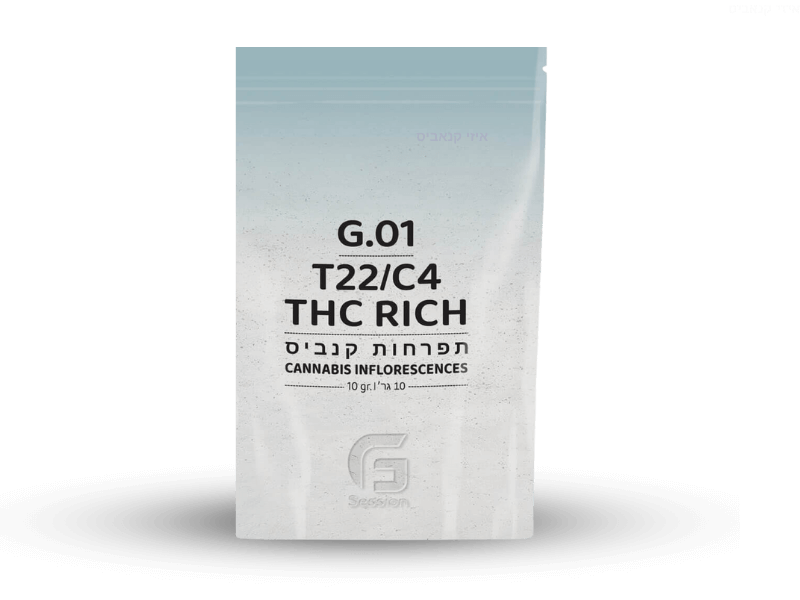 קנאביס רפואי תפרחת ג'י.01 - T22/C4 - G.01 גרין פילדס לילה - אינדיקה