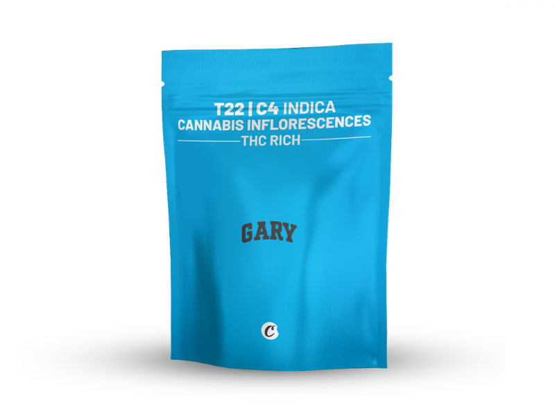 קנאביס רפואי תפרחת גארי - T22/C4 - Gary קנדוק לילה - אינדיקה