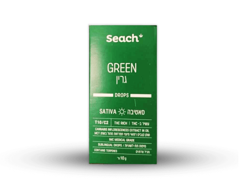 קנאביס רפואי תפרחת שמן גרין - T20/C4 - Green שיח מדיקל יום - סאטיבה