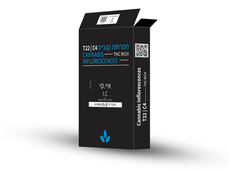 קנאביס רפואי תפרחת איי.סי - T22/C4 - I.C קנדוק יום\לילה - היברידי