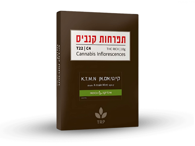 קנאביס רפואי תפרחת קיי.טי.אם.אן - T22/C4 - K.T.M.N קנדוק לילה - אינדיקה