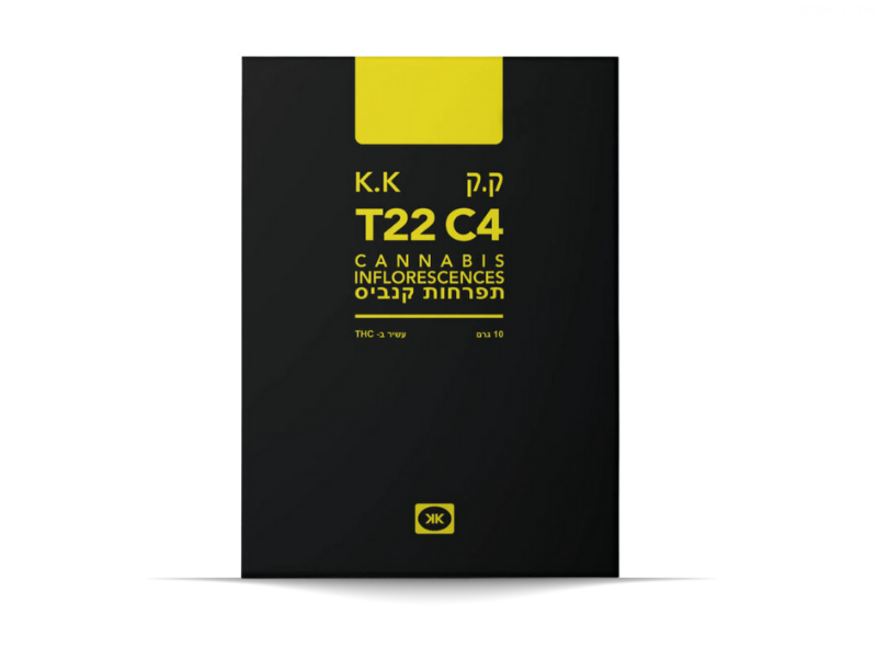 קנאביס רפואי תפרחת קיי.קיי - T22/C4 - KK גרין פילדס לילה - אינדיקה
