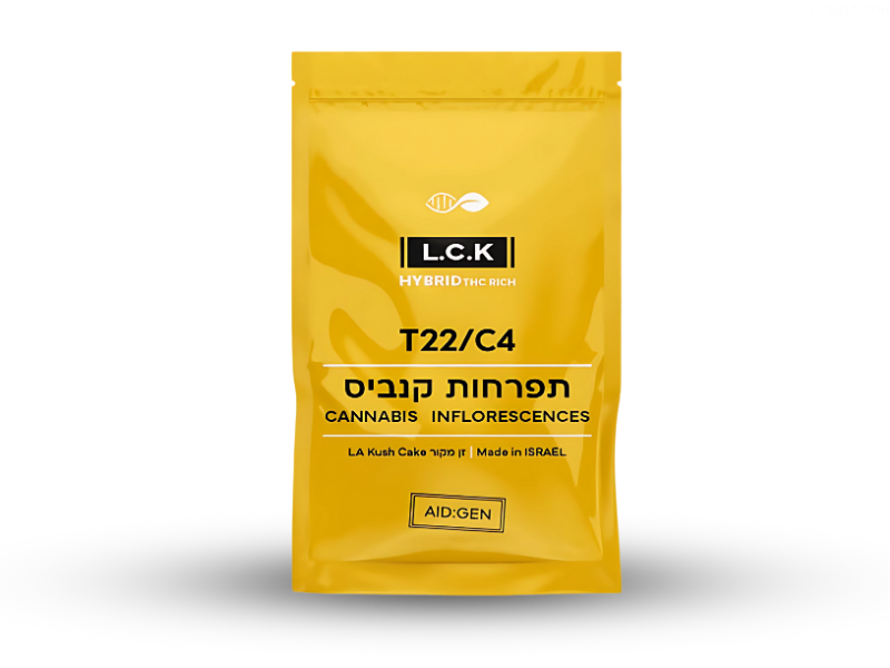 קנאביס רפואי תפרחת אל.סי.קיי - T22/C4 - L.C.K איי איי די קאן יום\לילה - היברידי
