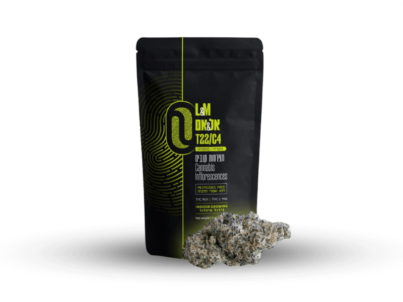 קנאביס רפואי תפרחת אל&אם - T22/C4 - L&M טריכום יום\לילה - היברידי