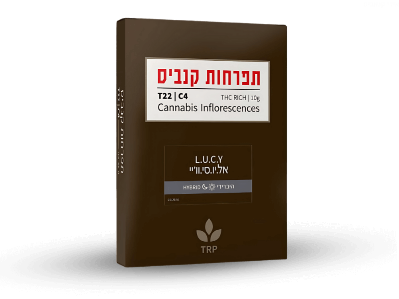 קנאביס רפואי תפרחת אל.יו.סי.וו'יי - T22/C4 - L.U.C.Y קנדוק יום\לילה - היברידי