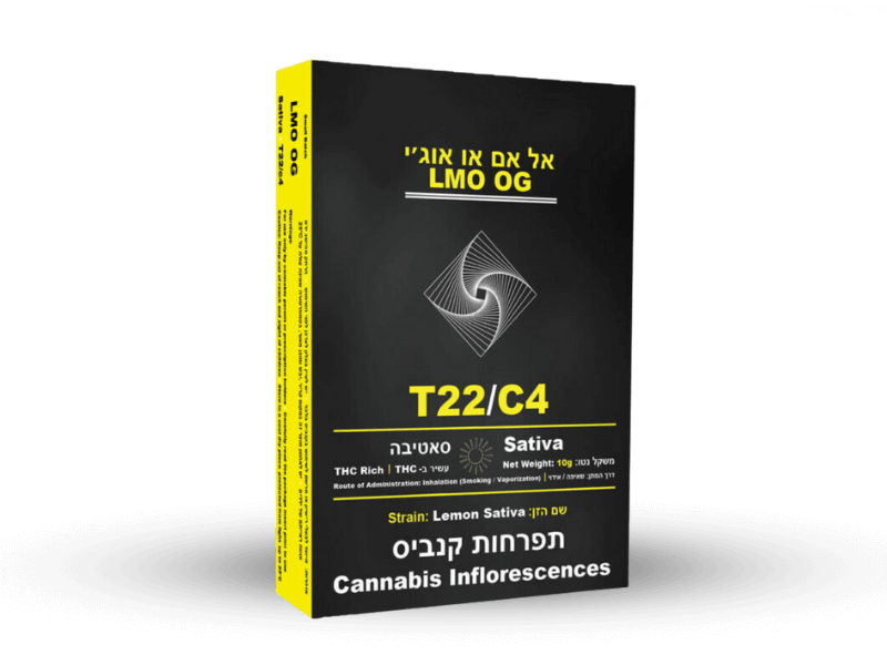 קנאביס רפואי תפרחת אל אם או אוג'י - T22/C4 - LMO OG הרמוני יום - סאטיבה