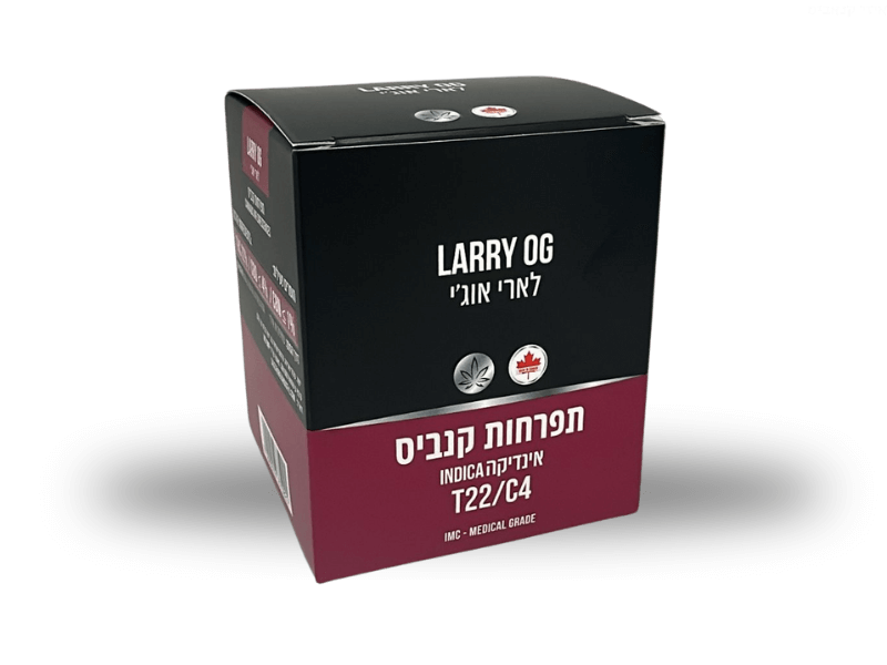 קנאביס רפואי תפרחת לארי אוג'י - T22/C4 - Larry OG גרין האוס לילה - אינדיקה