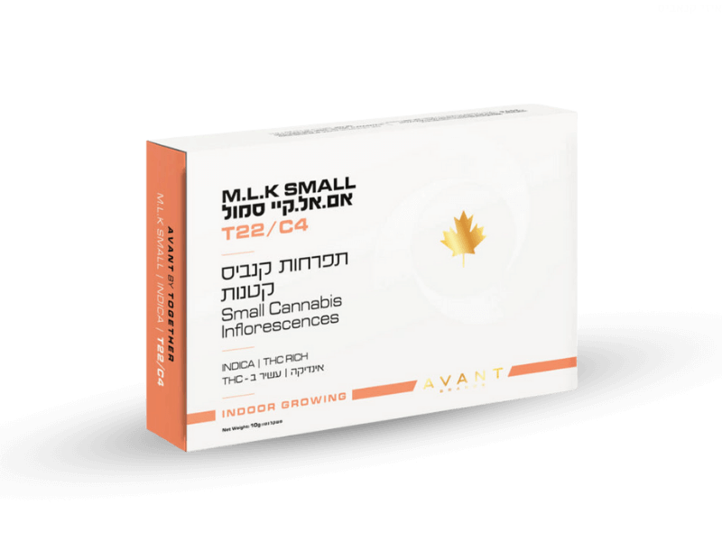 קנאביס רפואי תפרחת אם. אל. קיי סמול - T22/C4 - M.L.K Small טוגדר פארמה לילה - אינדיקה