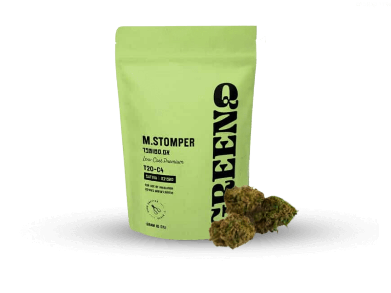 קנאביס רפואי תפרחת אם סטומפר - T22/C4 - M Stomper דוד וגוליית יום - סאטיבה