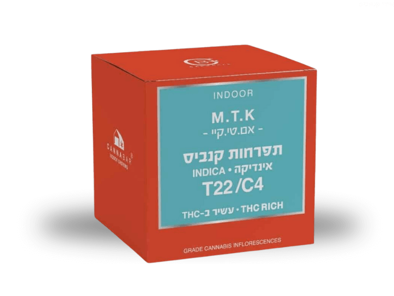 קנאביס רפואי תפרחת אם טי קיי - T22/C4 - MTK קנאבר לילה - אינדיקה