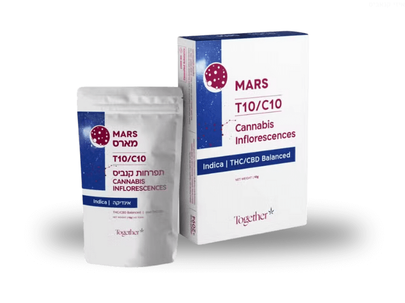 קנאביס רפואי תפרחת מארס - T10/C10 - Mars טוגדר פארמה לילה - אינדיקה