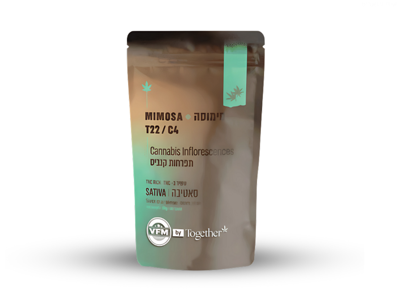 קנאביס רפואי תפרחת מימוסה - T22/C4 - Mimosa טוגדר פארמה יום - סאטיבה