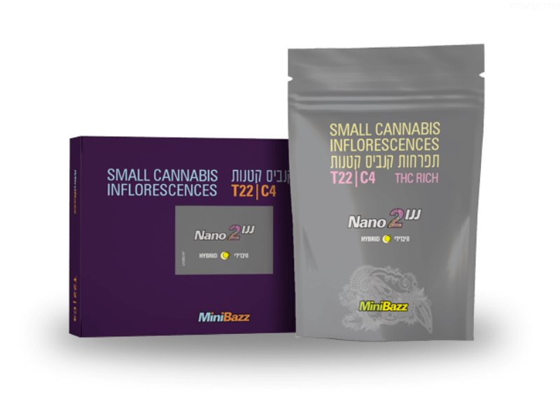 קנאביס רפואי תפרחת ננו 2 - T22/C4 - Nano 2 בזלת פארמה יום\לילה - היברידי