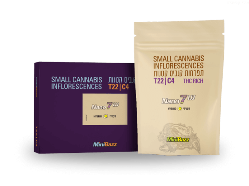 קנאביס רפואי תפרחת ננו 7 - T22/C4 - Nano 7 בזלת פארמה יום\לילה - היברידי