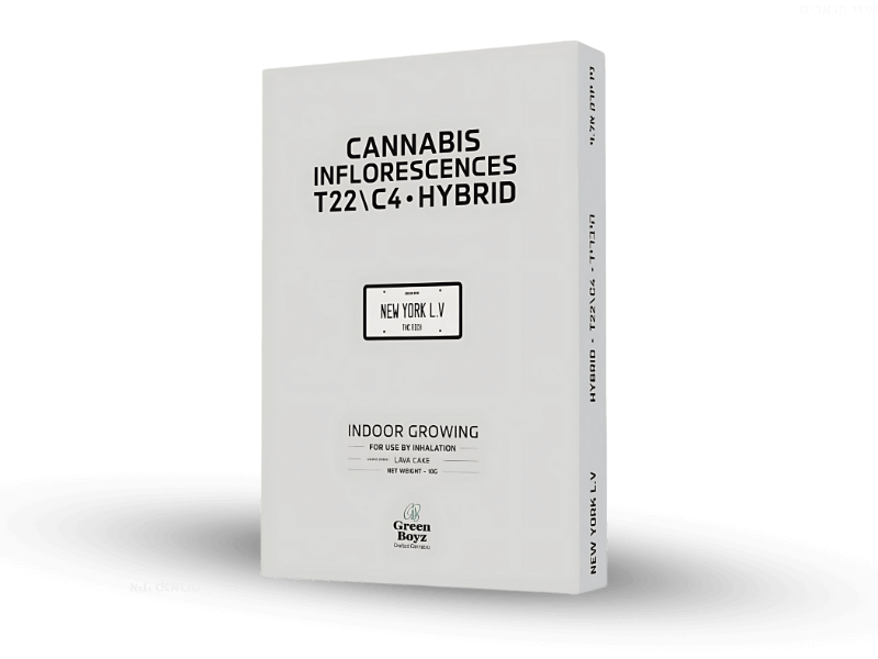 קנאביס רפואי תפרחת ניו יורק אל.וי - T22/C4 - New York L.V גרין בויז יום\לילה - היברידי