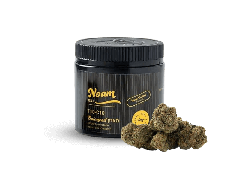 קנאביס רפואי תפרחת נעם - T10/C10 - Noam דוד וגוליית יום\לילה - היברידי