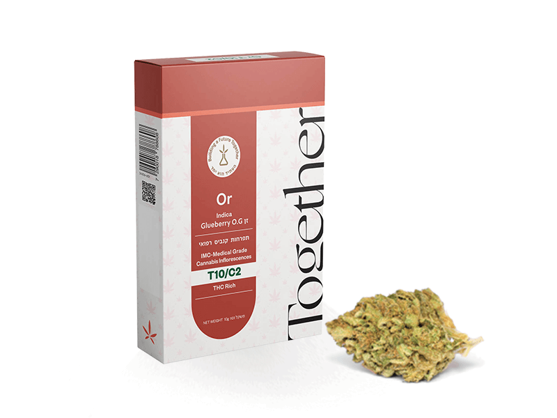 קנאביס רפואי תפרחת אור - T10/C2 - OR טוגדר פארמה לילה - אינדיקה